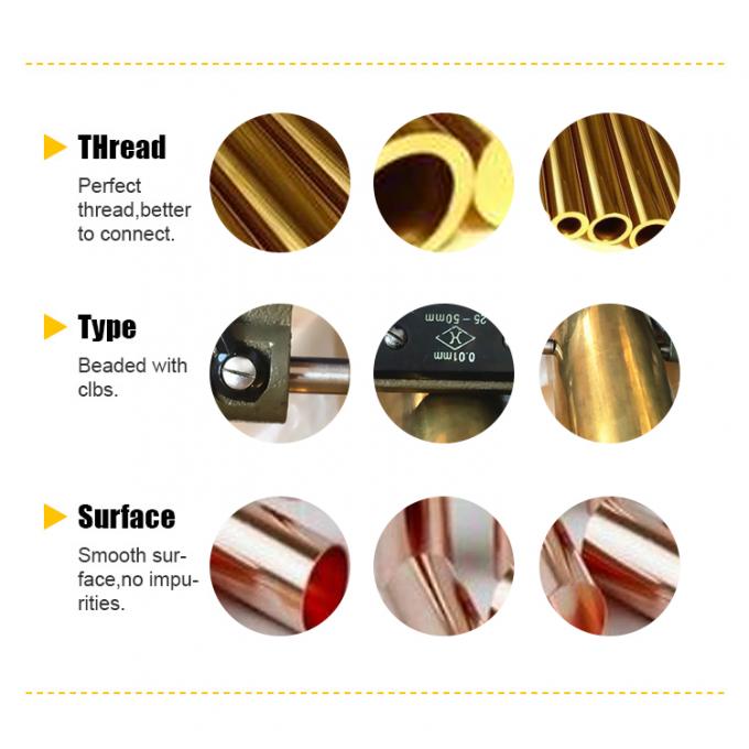 METAL Barre sans couture C70600 90/10 cuivre nickel CuNi haute température haute pression 1