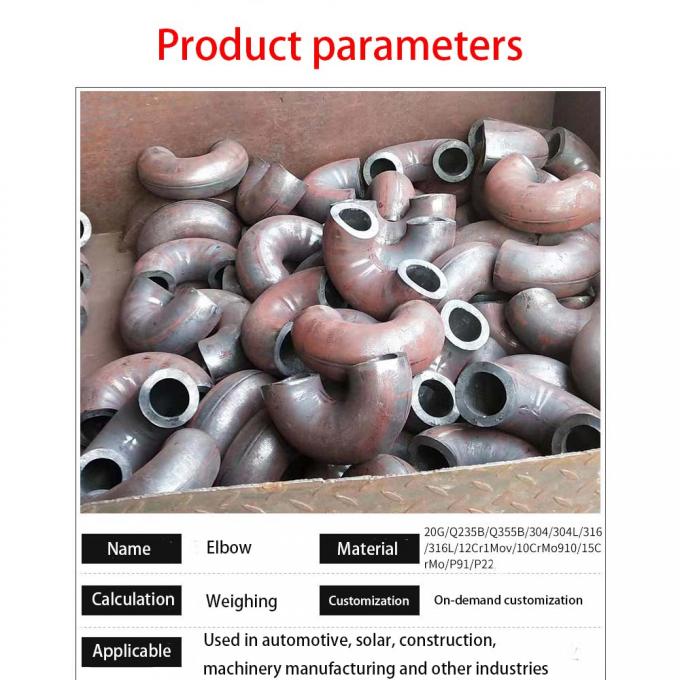 Vente rapide soudage à l'arrière-bas long rayon 90 degrés 3