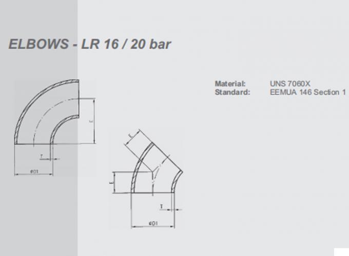 Métal Cu-ni coude 90 raccords de tuyauterie Bar mm nickel 4 pouces soudage équivalent coulée 1