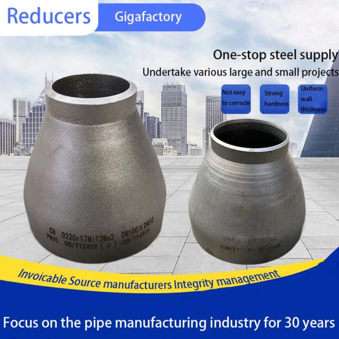 ASTM B16.9 raccord de soudure à bout de roue COPPER NICKEL REDUCTEUR de raccord de tuyauterie MT23 6