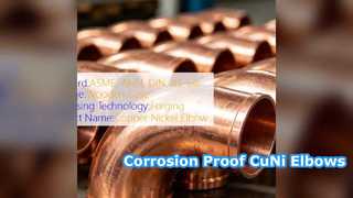 Solutions de tuyaux anticorrosion offshore CuNi 90 10 coudes