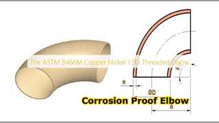 Coude en cuivre-nickel 1.5D résistant à la corrosion