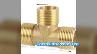 Raccords filetés en T en cuivre et nickel