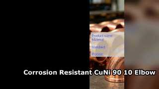 ASTM B466 CuNi 90 10 raccord de tuyau résistant à la corrosion du coude