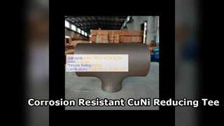 70 30 CuNi réduisant le raccord de tuyau résistant à la corrosion en T