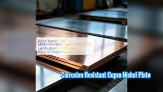 Cupro Nickel 70 30 Plaque C71500 pour échangeurs de chaleur