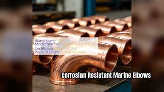 ASTM B466 CuNi 90 10 Coudes pour systèmes de tuyauterie marine