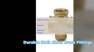 Raccord de tuyau croisé en acier inoxydable 316L ASME B16 20
