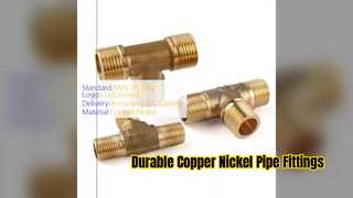 Threaded Copper Nickel Equal Tee Industrial Pipe Fittings