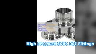 Garnitures d'extrémité de bout d'acier au carbone haute pression de 3000 PSI