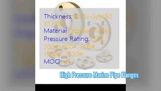 Bride en cuivre et nickel ASME B16.5 WN pour tuyauterie marine