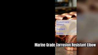 Catégorie marine de coude soudé bout à bout de CuNi 90 10 anticorrosion