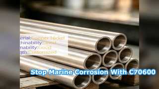 Tube sans soudure en cuivre et nickel C70600 pour la corrosion marine