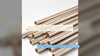 Longueurs personnalisées de tubes en cuivre-nickel de qualité marine C70600