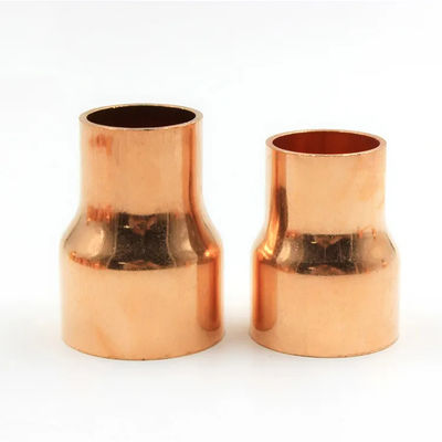 Quick-Connect Solderless Brass Reducer Coupling Corrosion-Resistant Compression Fitting for Copper Pipe