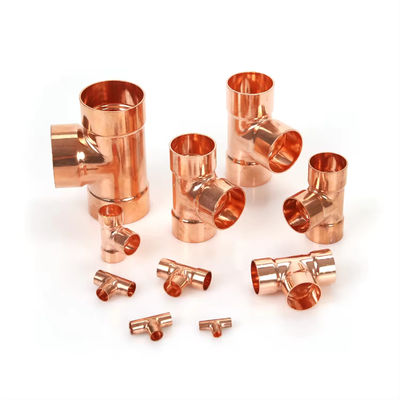 Cupro Nickel 90/10 Equal Tee, UNS C70600 Corrosion-Resistant Seawater Pipe Fitting Marine Grade