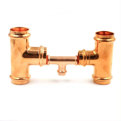 ASTM B466 UNS C70600 CuNi 90/10 Equal Tee, Marine Grade Seawater Corrosion Resistant Fitting