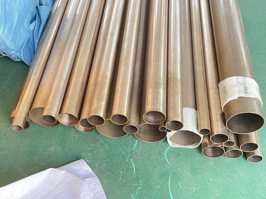 UNS C70600 UNS C71500  Seamless Copper Nickel Pipe ASTM B466 High Corrosion Resistance