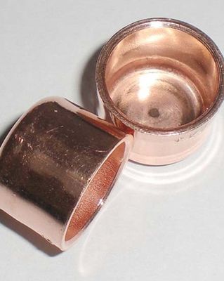 Copper Threaded Protection Cap Customized Pipe End Cover Closure for Water Piping
