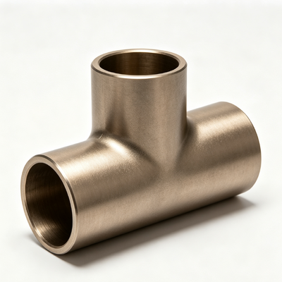 C70600 Copper Nickel Equal Tee with NPT/BSP Thread DN20 Corrosion Proof Pipe Adapter Fitting