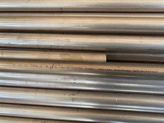 Tube sans couture ASME SB111 de nickel de cuivre de tuyau de C70600 CuNi 70/30