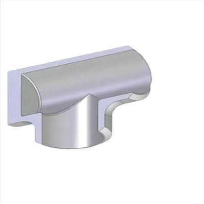 Pièce en t adaptée aux besoins du client de fil femelle s'adaptant pour nickeler la manière égale 22mm de cuivre de la pièce en t 3 de 15mm