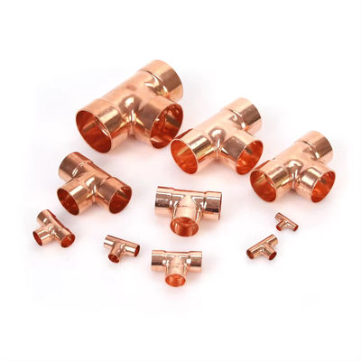 Cupro Nickel 90/10 Equal Tee, UNS C70600 Pipe résistant à la corrosion pour l'eau de mer