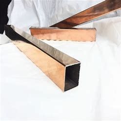 Tube en cuivre-nickel C70600 - 99% pur, carré 20mm/25mm, épaisseur de paroi 1/2mm-2mm