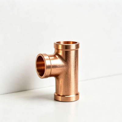 Threaded CuNi Equal Tee Water Pipe Connector Industrial Corrosion Resistant Fitting