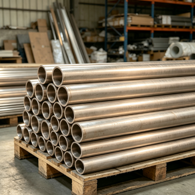 Seamless C70600 Copper Nickel Pipe for High-Temperature High-Pressure Applications - SCH80, 6M Lengths