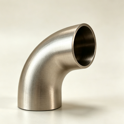 Coude de nickel de cuivre de 70/30 CuNi garnitures de tuyau de soudage bout à bout de 90/45 degrés anticorrosion