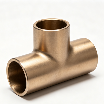 DN20 CuNi C70600 Equal Tee Threaded Anti-Corrosion Pipe Connector Fitting